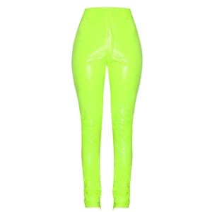 ⭐️NWT Neon Green Vinyl Pants Alani by Hidden Cult